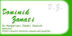 dominik zanati business card